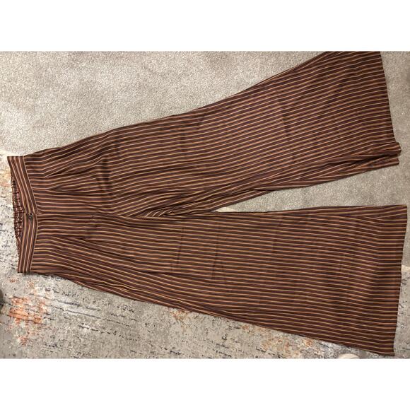 Free People Adele Striped Wide Leg Satin Pants - Picture 3 of 10